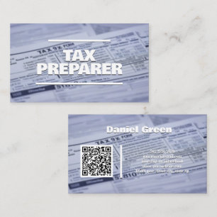 Tax Preparer Custom QR Visitekaartje