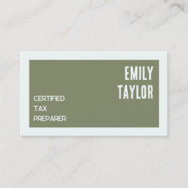Tax Preparer Custom QR Visitekaartje