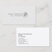 Tax Preparer Elegant Dollar Pen Icon Finance Visitekaartje (Voorkant / Achterkant)