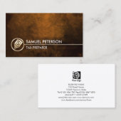 Tax Preparer Faux Gold Dollar Pen Icon Finance Visitekaartje (Voorkant / Achterkant)