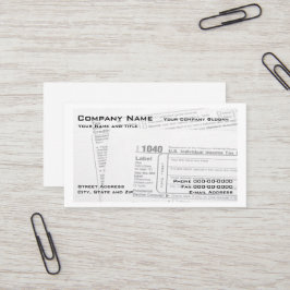 Tax Preparer Federal Tax Form Visitekaartje