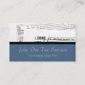 Tax Preparer Federal Tax Form Visitekaartje (Voorkant)