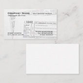 Tax Preparer Federal Tax Form Visitekaartje (Voorkant / Achterkant)