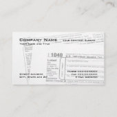 Tax Preparer Federal Tax Form Visitekaartje (Voorkant)
