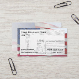 Tax Preparer Federal Tax Form Visitekaartje
