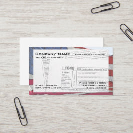 Tax Preparer Federal Tax Form Visitekaartje