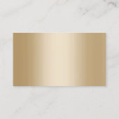 Tax Preparer Financieel Adviseur Zwart & Goud Foto Visitekaartje (Achterkant)