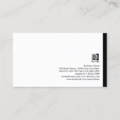 Tax Preparer Gold Dollar Pen Icon Visitekaartje (Achterkant)