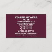 Tax Preparer Line Brilliance Visitekaartje (Achterkant)