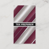 Tax Preparer Line Brilliance Visitekaartje (Voorkant)