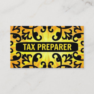 Tax Preparer Sunshine Damask Visitekaartje