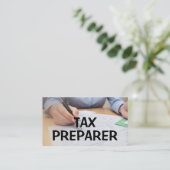 Tax Preparer Visitekaartje (Staand voorkant)