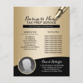 Tax Preparing Company Consulting Service Foto Flyer (Voorkant)