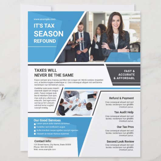 Tax Return Service Flyer Template (Voorkant)
