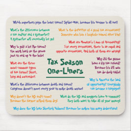 Tax Season Humor grapt grappige boekhouder Mousepa Muismat