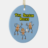 Tax Season Rocks Keramisch Ornament (Rechts)