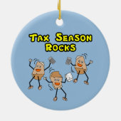 Tax Season Rocks Keramisch Ornament (Achterkant)