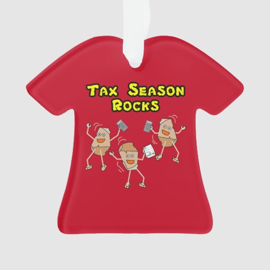 Tax Season Rocks Ornament (voorkant)