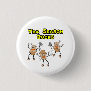 Tax Season Rocks Ronde Button 3,2 Cm