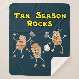 Tax Season Rocks Sherpa Deken