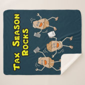 Tax Season Rocks Sherpa Deken (Voorkant (horizontaal))