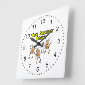 Tax Season Rocks Vierkante Klok (Hoek)