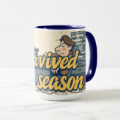 Tax Season Survival Funny Accountant Coffee Mok (Voorkant rechts)