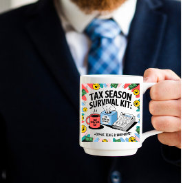 Tax Season Survival Mok: Koffie, tranen en 1040 fo Koffiemok