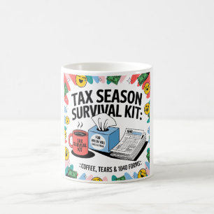 Tax Season Survival Mok: Koffie, tranen en 1040 fo Koffiemok