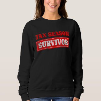 Tax Season Survivor Belastingaangiften Funny CPA A Trui