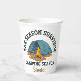 Tax Season Survivor, Camping Season Starter Papieren Bekers