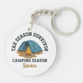 Tax Season Survivor, Camping Season Starter Sleutelhanger (Achterkant)