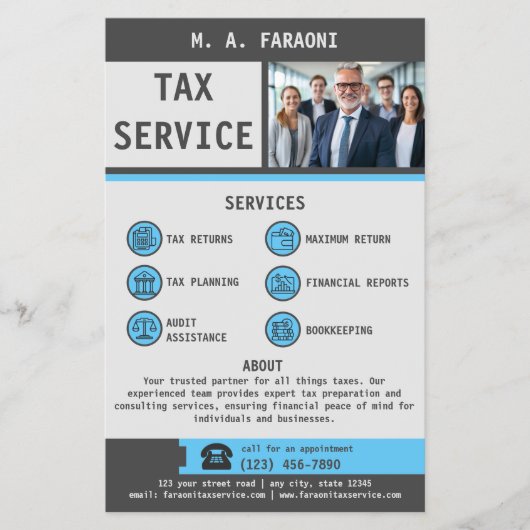 Tax Service Company Flyer (Voorkant)