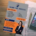 Tax Service Company Flyer<br><div class="desc">Introductie van onze Business Flyer voor belastingdiensten! Bent u op zoek naar een eenvoudige en effectieve manier om uw belastingdiensten te promoten? Je hoeft niet verder te kijken! Onze professioneel ontworpen flyers zijn de perfecte tool om potentiële klanten aan te trekken en uw belastingzaken te laten opvallen. Bestel vandaag nog...</div>
