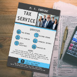 Tax Service Company Flyer<br><div class="desc">Introductie van onze Fiscal Services Business Flyer! Bent u op zoek naar een eenvoudige en effectieve manier om uw belastingdiensten te promoten? Je hoeft niet verder te kijken! Onze professioneel ontworpen flyers zijn de perfecte tool om potentiële klanten aan te trekken en uw belastingbedrijf op te laten vallen. Bestel vandaag...</div>