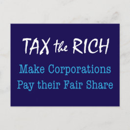 TAX the RICH Briefkaart
