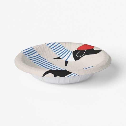 Taxa in Parijs minimalisme Papieren Kommen (Gebogen)