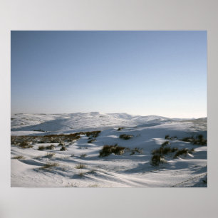 Taxale rand en winter-Briefkaart Poster