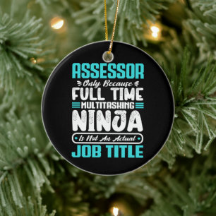 Taxateur Functie Titel Grappige Beroep Taxatie Keramisch Ornament