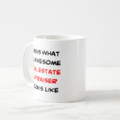 taxateur van onroerend goed, geweldige koffiemok (Voorkant links)