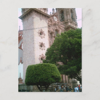 Taxco Cathedral voorzijde van de zocalo Briefkaart
