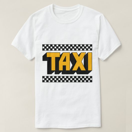 Taxi 70s en 80s t/m Show T-shirt (Design voorkant)