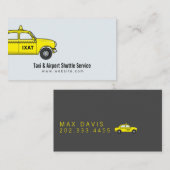 Taxi & Airport Shuttle Service Visitekaartje (Voorkant / Achterkant)