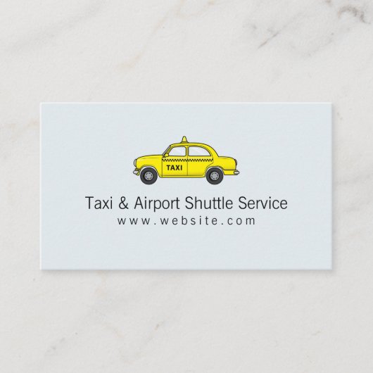 Taxi & Airport Shuttle Service Visitekaartje (Voorkant)