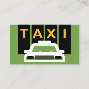 Taxi Auto Verticale Zwarte Strepen Visitekaartje
