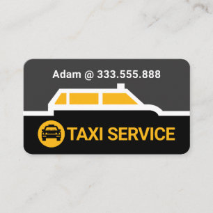 Taxi Autoweg Grensroute Lijn Visitekaartje