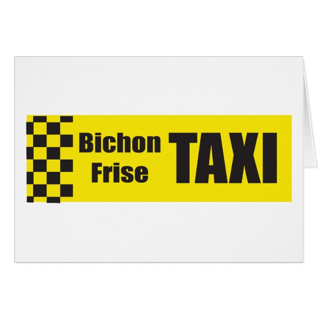 Taxi Bichon Frise (Voorkant Horizontaal)