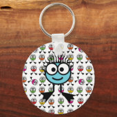 TAXI - Blue Swim Character Keyring Sleutelhanger (Voorkant)