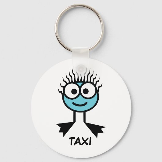 TAXI - Blue Swim Character Keyring Sleutelhanger (Voorkant)
