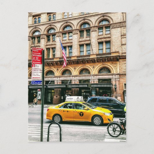 Taxi. Briefkaart (Voorkant)